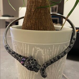 Betsey Johnson ** Elegant Black Panther Necklace